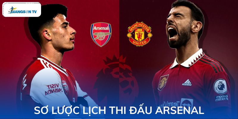 Lịch thi đấu arsenal chi tiết theo từng tháng