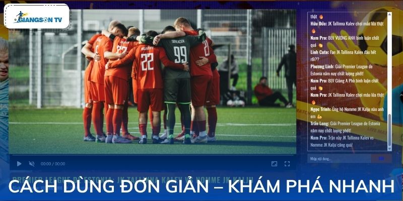Hướng dẫn thao tác nhanh trên nền tảng